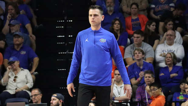 Florida head coach Todd Golden